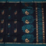 Dark navy blue coimbatore handloom saree (3)