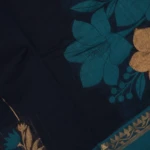 Dark navy blue coimbatore handloom saree (5)