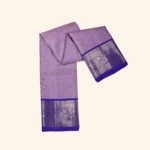 Lavender kanchipuram pattu saree (1)