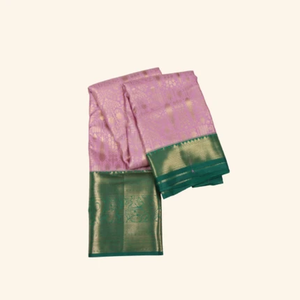 LAVENDER KANCHIPURAM PATTU SAREE. (1)
