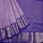 Lavender kanchipuram pattu saree (2)