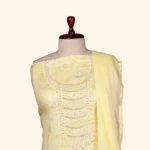 lemon yellow mull cotton dress material (2)