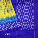 LEMON YELLOW POCHAM PALLY PATTU SAREE (2)