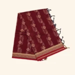 Maroon coimbatore handloom saree (1)