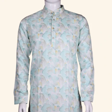 mint green kurtha pyjama (2)