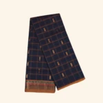 Navy blue Venkatagiri Handloom saree (1)