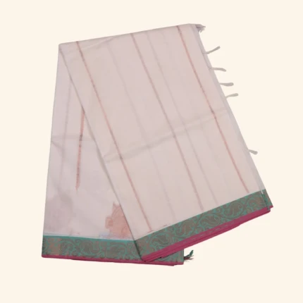 off white coimbatore handloom saree (1)