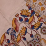 off white kalamkari cotton saree (5)