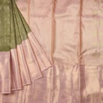 OLIVE GREEN KAMCHIPURAM SAREE (2)