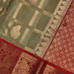 Olive green kanchipuram pattu saree (5)
