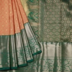 PEACH KANCHIPURAM SAREE (2)