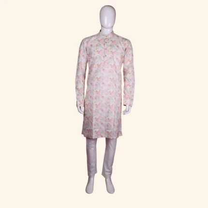 peach kurtha pyjaama (1)