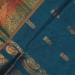 Peacoco blue venkatagiri handloom saree (4)