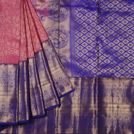 PINK KANCHIPURAM SAREE (2)