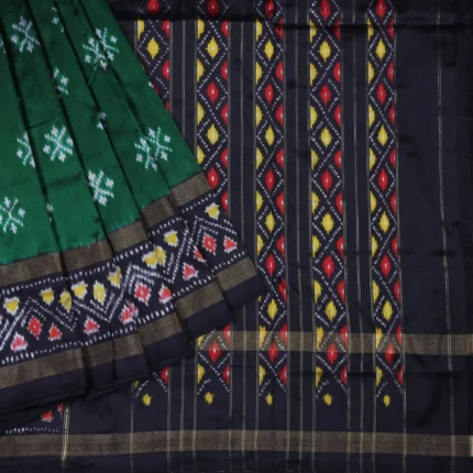 POCHAMPALLY GREEN PATTU SAREE (2)