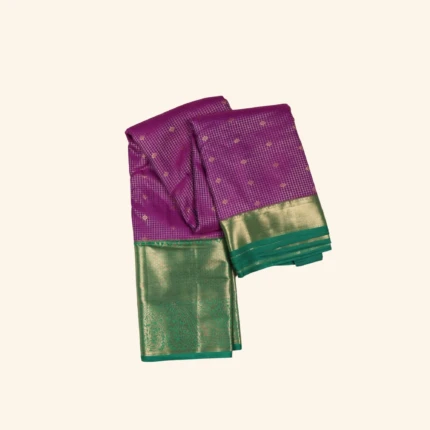 PURPLE KAMCHIPURAM SAREE (1)