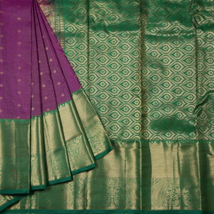 PURPLE KAMCHIPURAM SAREE (2)