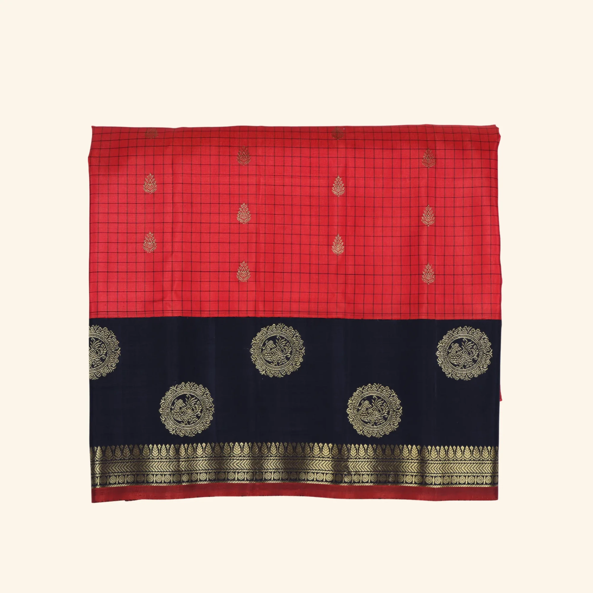 RED GADWAL PATTU SAREE(1) RED GADWAL PATTU SAREE(1)