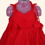 RED GIRLS SHORT FROCK (3)