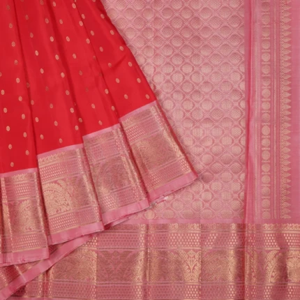 Red kanchipuram pattu saree (2)