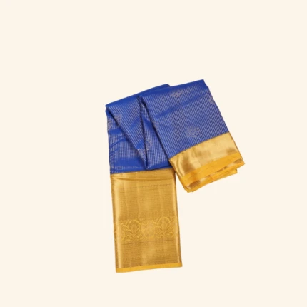 ROYAL BLUE KANCHIPURAM SAREE (1)