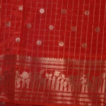 rust orange fancy saree (4)