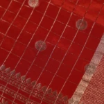 rust orange fancy saree (5)