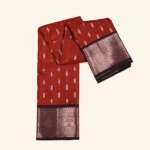 Rust red Kanchipuram pattu saree (1)