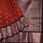 Rust red Kanchipuram pattu saree (2)