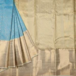 SKY BLUE KANCHHIPURAM SAREE (2)