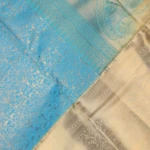 SKY BLUE KANCHHIPURAM SAREE (5)