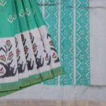TEAL GREEN POCHAMPALLY PATTU SAREE (2)