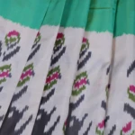 TEAL GREEN POCHAMPALLY PATTU SAREE (5)