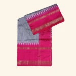 WHITE &BLACK POCHAMPALLY PATTU SAREE (1)