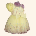 YELLOW GIRLS SHORT FROCK (1)