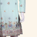 Ice Blue Kurtha Pyjama (4)