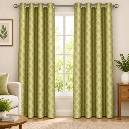OLIVE GREEN DOOR CURTAIN (2)