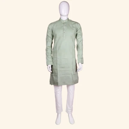 Pista green kurtha pyjama (1)