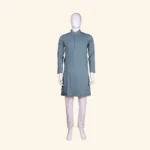 Steel blue kurtha pyjama (1)