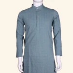 Steel blue kurtha pyjama (2)