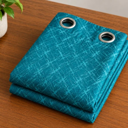 TEAL BLUE DOOR CURTAIN (2)