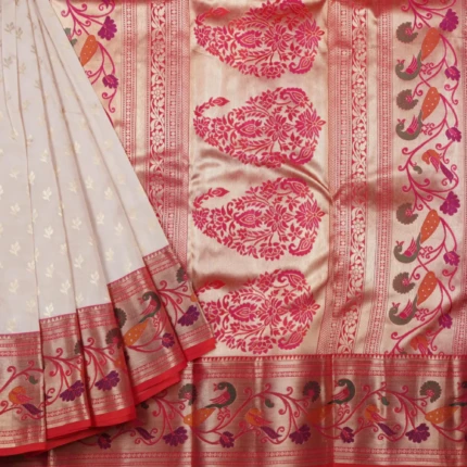 Beige Kanchi Pattu Saree (3)