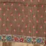 Beige Tussar Fancy Saree (4)