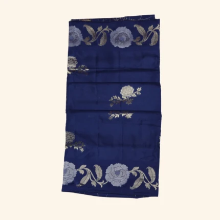 Blue Cora Silk Saree (1)