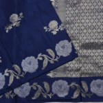 Blue Cora Silk Saree (3)