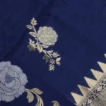 Blue Cora Silk Saree (5)