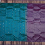 Blue Dual Tone Kanchi Pattu Saree (2)