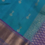Blue Dual Tone Kanchi Pattu Saree (5)
