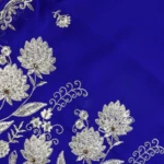 Blue Georgette Fancy Saree (5)