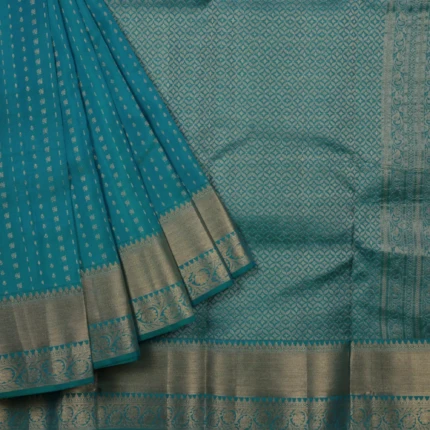 Blue Kanchi Pattu Saree (3)